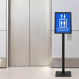 Pedestal Poster Stand Silver A3 Cast Iron 42020977