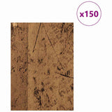 Decor Panels 150 pcs Old Wood 15 x 21 x 0.27 cm Engineered Wood 885555