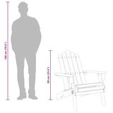 Garden Chair Natural wood Solid Acacia wood Standard Foldable 316830