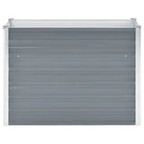 Garden Raised Bed Galvanised Steel 100x40x77 cm Grey 44852