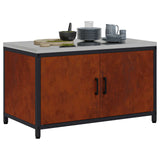 Kitchen Storage HATTEM Rusty 90 x 50 x 53 cm Steel 875002