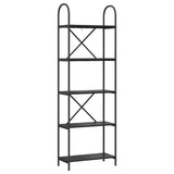 Bookshelf Black Oak 60 x 30 x 183 cm Engineered wood 879905