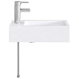 Bathroom Wash Basin Chrome 45.5 x 25.5 x 13 cm Metal 890224