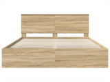 Bed Frame with Drawer Sonoma Oak 150 x 200 cm Solid Pine Wood 3409338