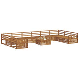 Sofa Sets 11 pcs Natural Solid Acacia Wood 3374239