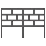 Bed Headboard Grey 156x4x100 cm Solid Wood Pine 814201