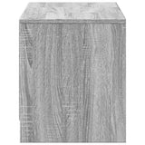 TV Cabinet with LED Grey Sonoma 97x34x40 cm Engineered Wood 852241