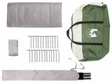 Tipi Tent with Roof Green 250 x 250 cm Polyester and Steel 42028719