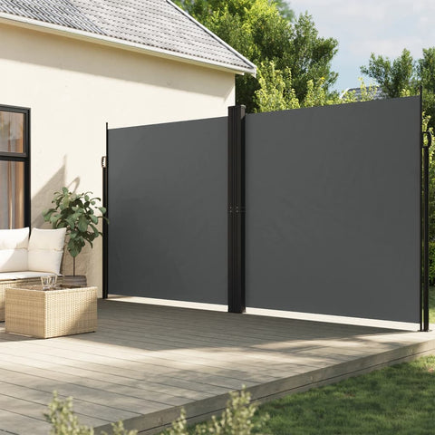ZNTS Retractable Side Awning Anthracite 220x1200 cm 4004868