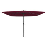 Garden Parasol Bordeaux Red 295 x 295 x 245 cm 42003664
