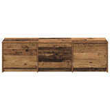 TV Cabinet with LED Old Wood 140 x 34 x 40 cm Engineered Wood 3418705