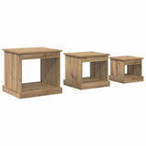 Coffee Table 3 pcs Artisan Oak Engineered Wood 881451