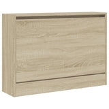 Shoe Cabinet Sonoma Oak 80x21x57 cm Engineered Wood 839912