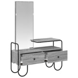 Dressing Table Grey Sonoma 100 x 36.5 x 136 cm Engineered Wood 8007686