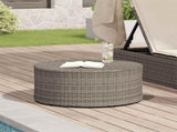 Outdoor Coffee Table Grey 68 x 30 cm Poly Rattan 42026920