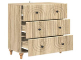 Drawer Cabinet Sonoma Oak 66 x 34.5 x 90 cm Engineered Wood 894147