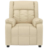 Recliner Chair Cream Fabric 348117