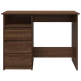 Desk Brown Oak 102x50x75 cm Engineered Wood 860469