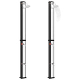 ZNTS Outdoor Solar Shower with Shower Head and Faucet 35 L 92941