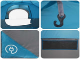 Side Tent with Roof Blue 410 x 410 x 250 cm Polyester and Steel 42028682