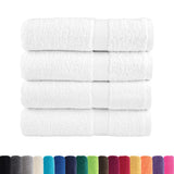 Premium Shower Towels "SOLUND" 4 pcs White 70x140 cm 600 gsm 137129