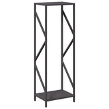 Firewood Rack Black 34x25x100 cm Cold-rolled steel 864323