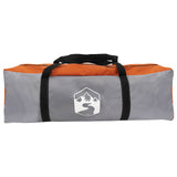 Tunnel Tent with Roof Grey and Orange 370 x 275 x 210 cm 42028679