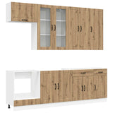 Kitchen Unit LUCCA 8 pcs Artisan Oak Engineered Wood 3438162