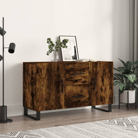 ZNTS Sideboard Smoked Oak 100x36x60 cm Engineered Wood 828201