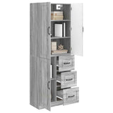Cabinet Set 2 pcs Grey Sonoma Engineered Wood 3416985