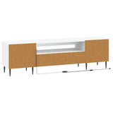 LED TV Cabinet White Engineered Wood 896905