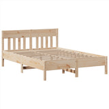 Bed Frame without Mattress 150x200 cm King Size Solid Wood Pine 3323257