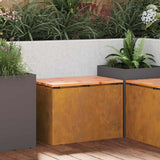 Garden Bench Rusty 60 x 40 x 43 cm Weathering steel 874897