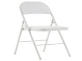 4pcs Elegant Foldable Iron & PVC Chairs for Convention & Exhibition White 27957354