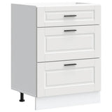 Kitchen Base Cabinet Porto White Engineered Wood 854259