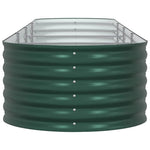 Garden Raised Bed Green 400 x 80 x 44 cm Steel 42008127