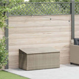 Garden Storage Box Light Grey 110x50x58 cm Poly Rattan 4104073