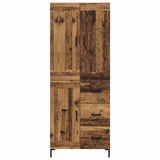 Highboard with Drawer 2 pcs Old Wood Engineered Wood 3415700
