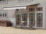 2.5 x 2m Electric Awning with Remote Controller, Aluminium Frame DIY Retractable Awning, UV30 Sun T3398P327949