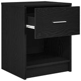 Bedside Cabinets 2 pcs with Drawer Black 40x34x50 cm 858770