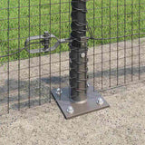 Welded Wire Fence with Concrete Base 10 x 0.5 m 3352509