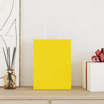 ZNTS Paper Bags 250 pcs with Handles Yellow 21x11x28 cm 4102007