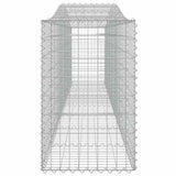 Arched Gabion Baskets 7 pcs 400x50x80/100 cm Galvanised Iron 3145948