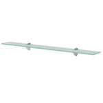 ZNTS Floating Shelves 2 pcs Glass 80x20 cm 8 mm 3051523