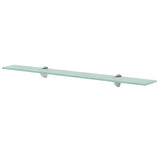 ZNTS Floating Shelves 2 pcs Glass 80x20 cm 8 mm 3051523