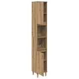 Bathroom Cabinet Artisan Oak 30x30x190 cm Engineered Wood 857103
