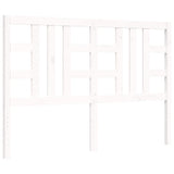 Bed Frame without Mattress White King Size Solid Wood Pine 3191977
