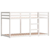 ZNTS Bunk Bed without Mattress Pink 90x190 cm Single Solid Wood Pine 3284032