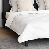 Duvet Set with Pillow 3 pcs White Microfiber and Down Feather 3377966