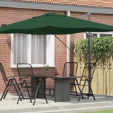 Umbrella Green 351 x 250 x 260 cm Polyester and Aluminium 42003344